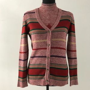 Women’s Vintage Alvino for Alrich knitwear Cardigan and matching top set size 12